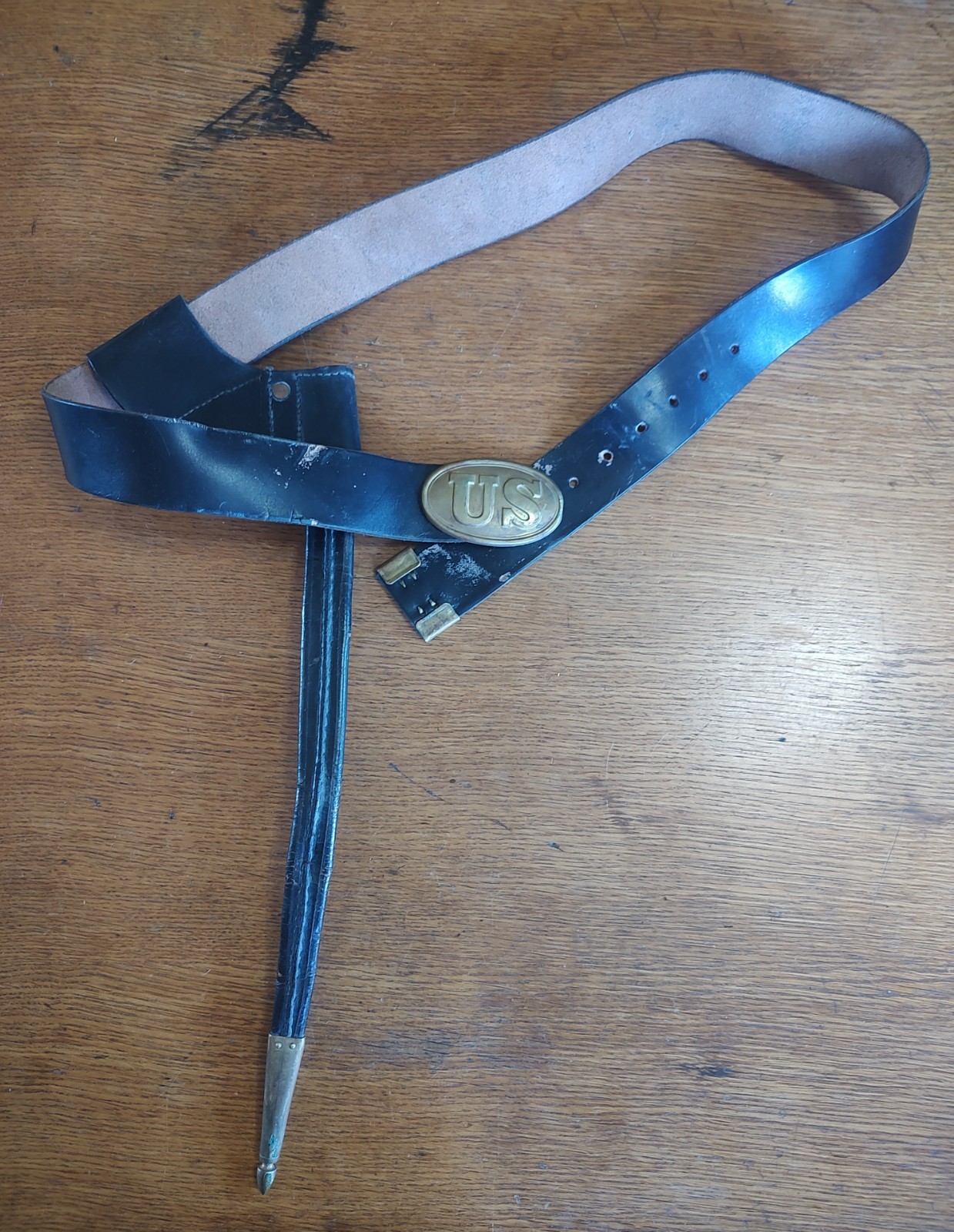 Civil War Reproduction Belt & Bayonet Scabbard