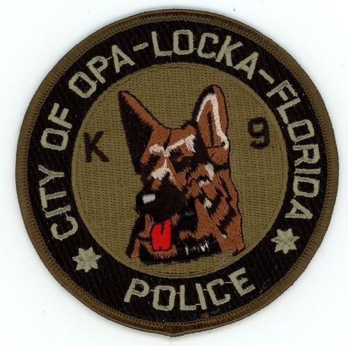 FLORIDA FL OPA LOCKA POLICE K-9 NICE SHOULDER PATCH SHERIFF