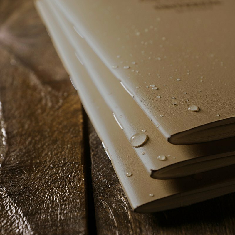 Rite In The Rain Mini Side Stapled Binding Notebook 3 Pack Tan Field-Flex Cover