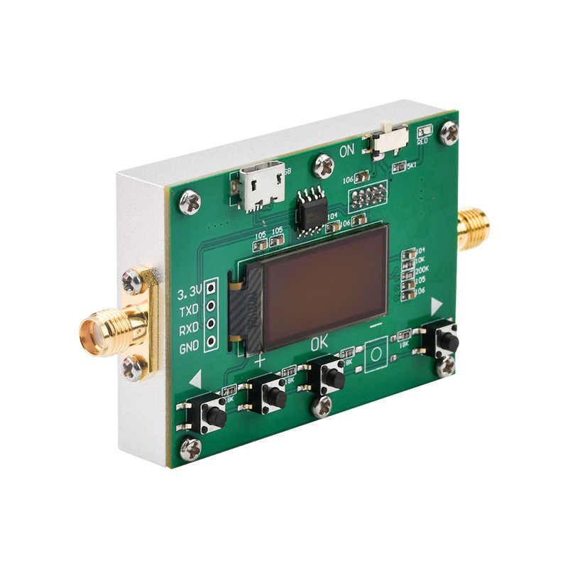 DC5V LF-6G 0-31.75dB Adjustable RF Signal Attenuator Module with OLED Display