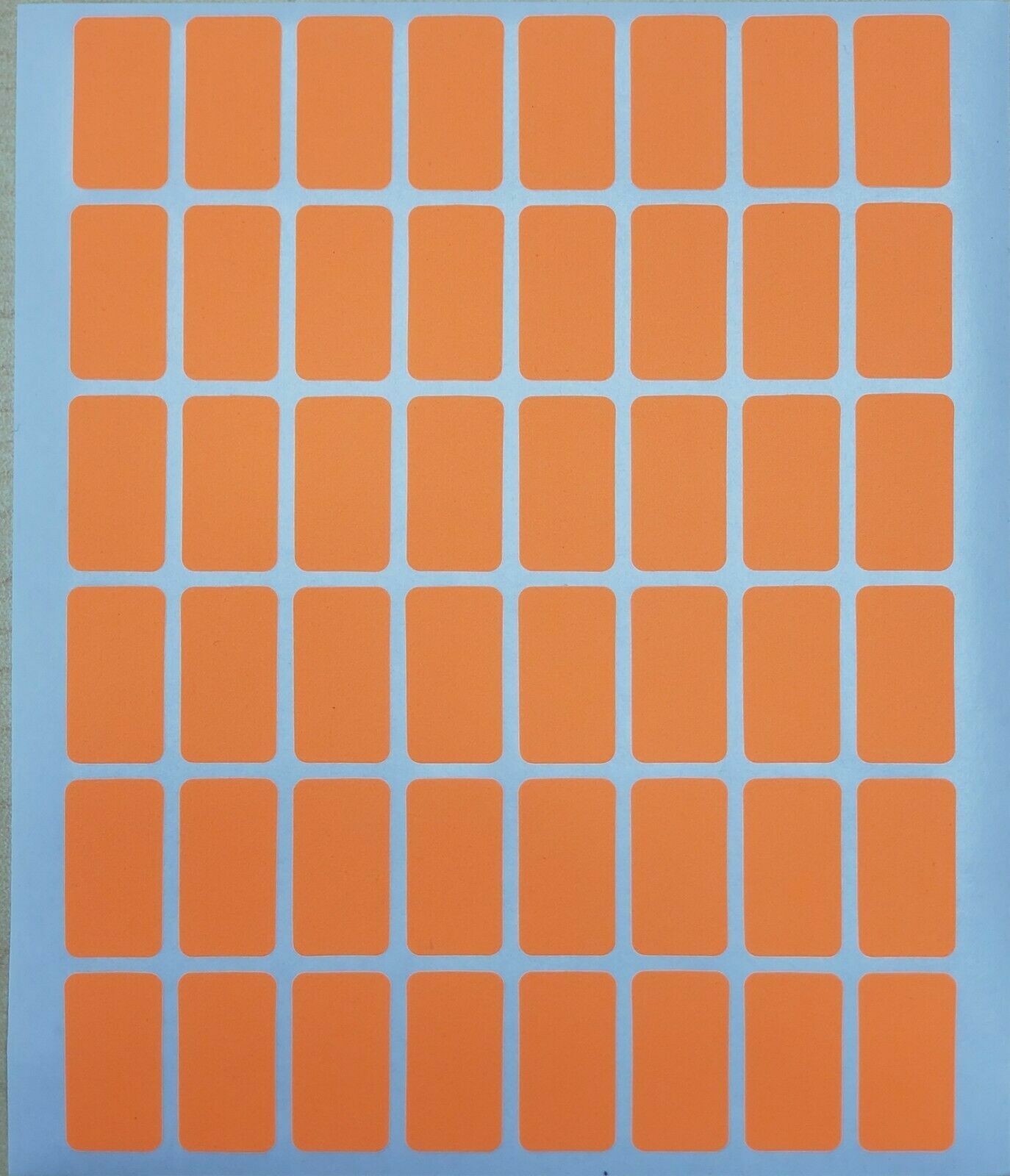 960 All Purpose Easy Peel OFF Self Adhesive Orange Price Label Tags 1/2” x 7/8”