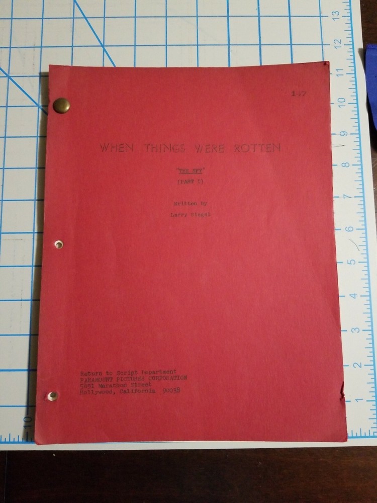 Mel Brooks - When Things Were Rotten script - "The Spy" (Part 1) RARE!!!!