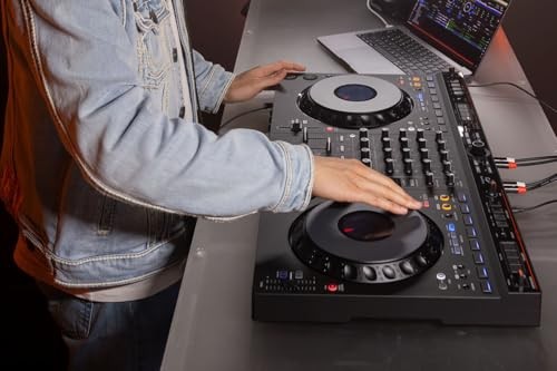 AlphaTheta DDJ-GRV6 4-Channel DJ Controller with Decksaver Protective Cover