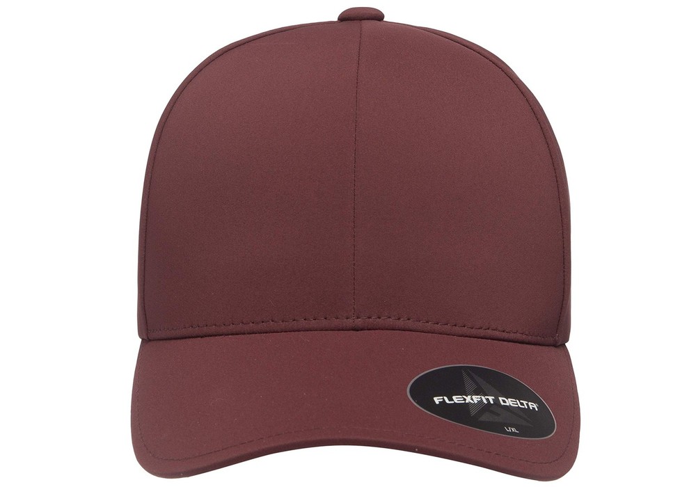 Flexfit Men's Delta Seamless Baseball Cap, Maroon, Small-Medium