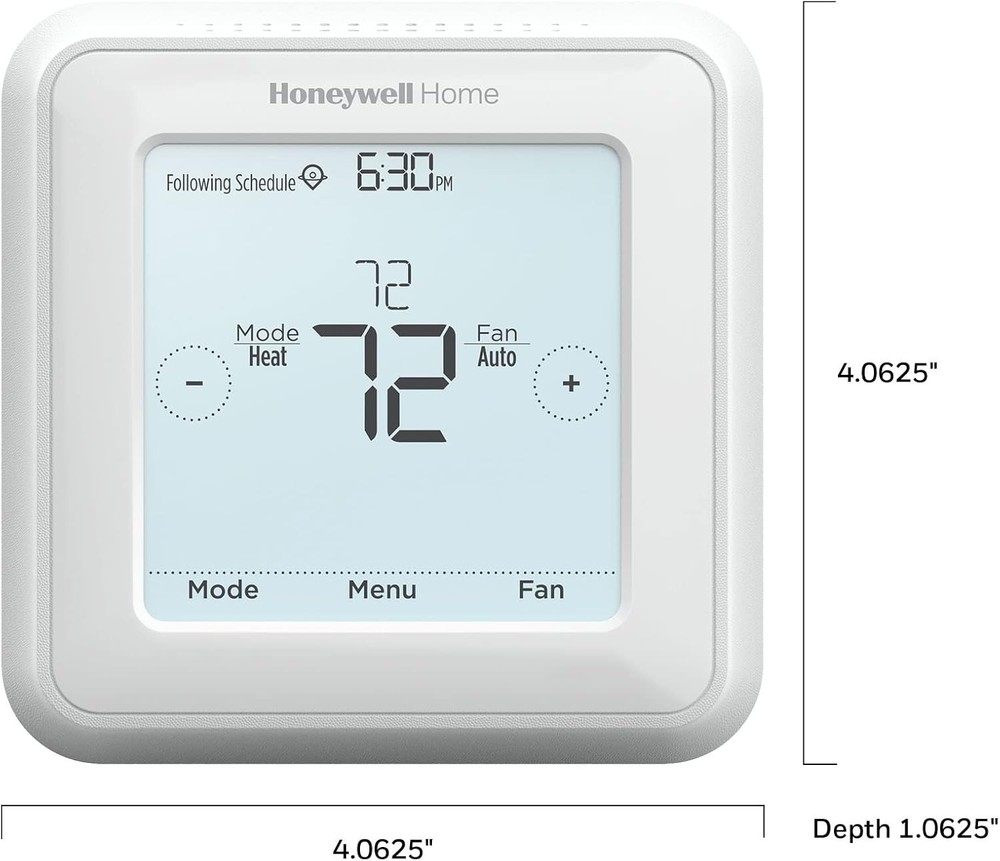 Stylish 7-Day Touchscreen Programmable Thermostat - Energy Efficient Control