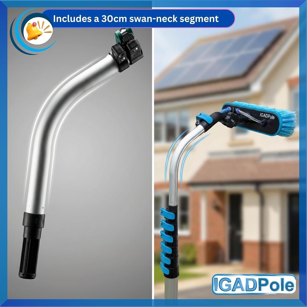 Ultimate 28 FT Water-Fed Pole System for Efficient Exterior High- Cleaning