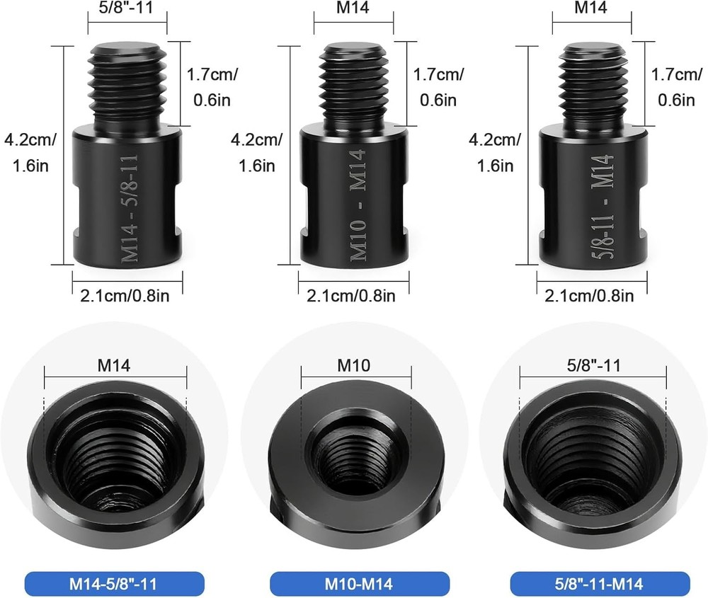 6 PCS Angle Grinder Adapter, Angle Grinder Attachments Converter for Cut Off