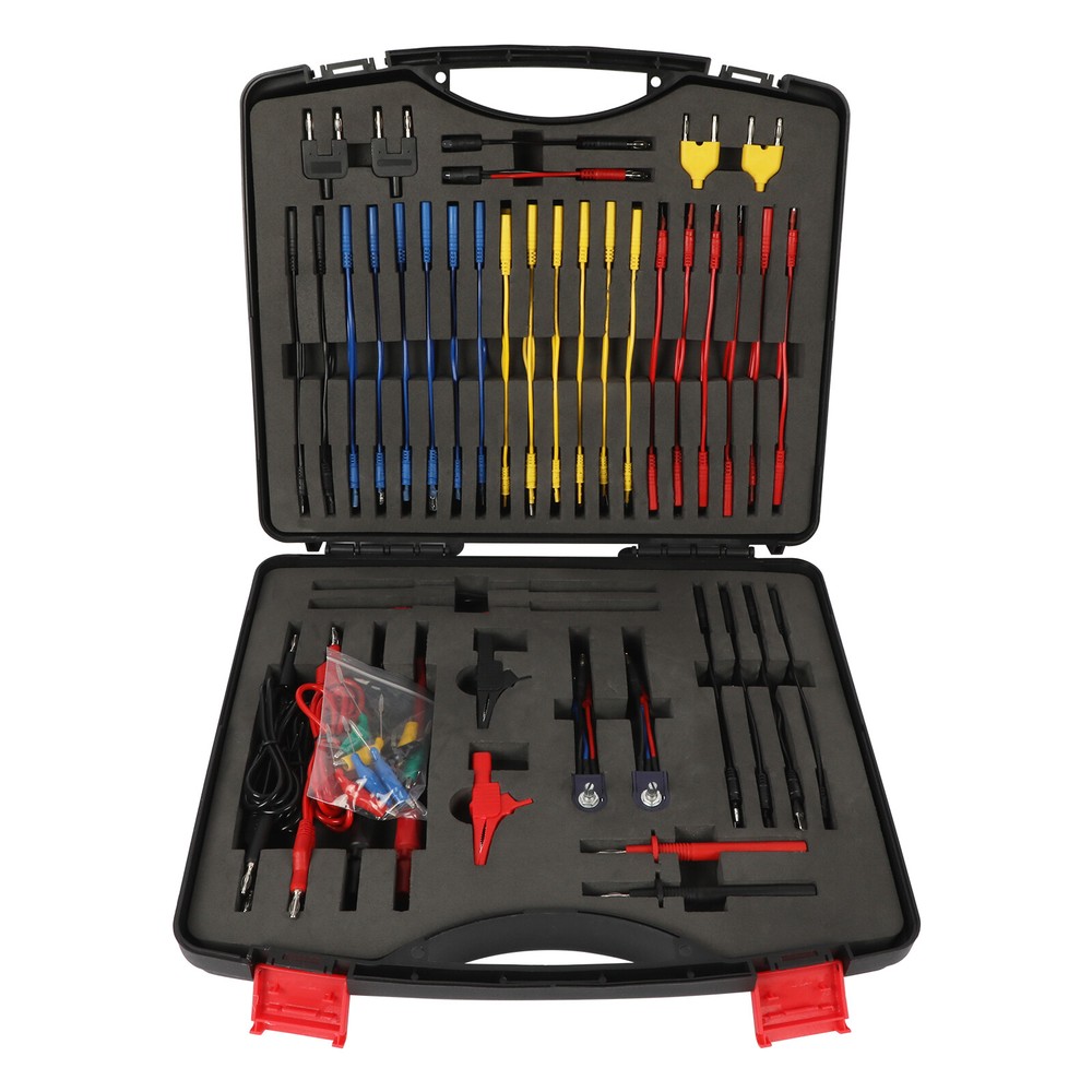 104xAuto Electrical Circuit Test Leads Multimeter Test Leads Kit Alligator Clips