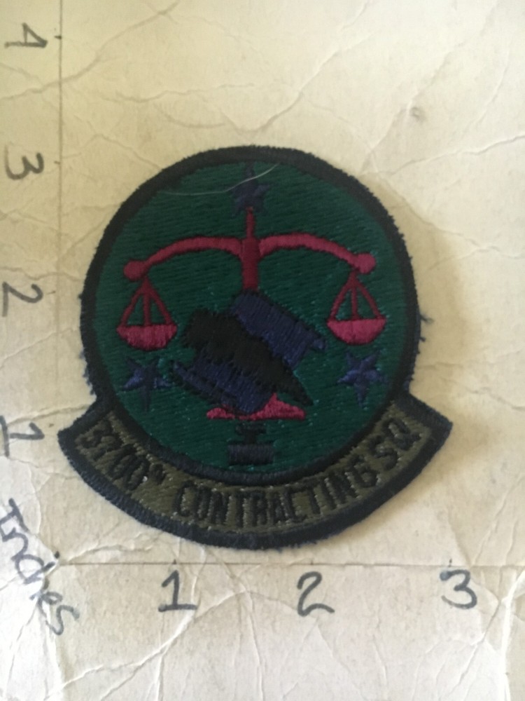 USAF 3700th Contracting Squadron subdued patch 6/3/25