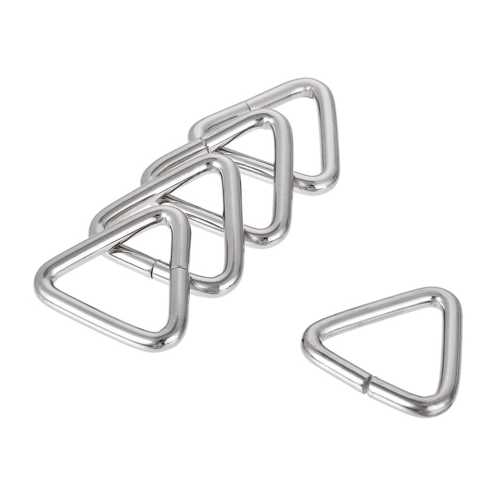 Triangle Ring Buckle, 0.98"(25mm) Inner Width for Hardware Strap Craft DIY 30pcs
