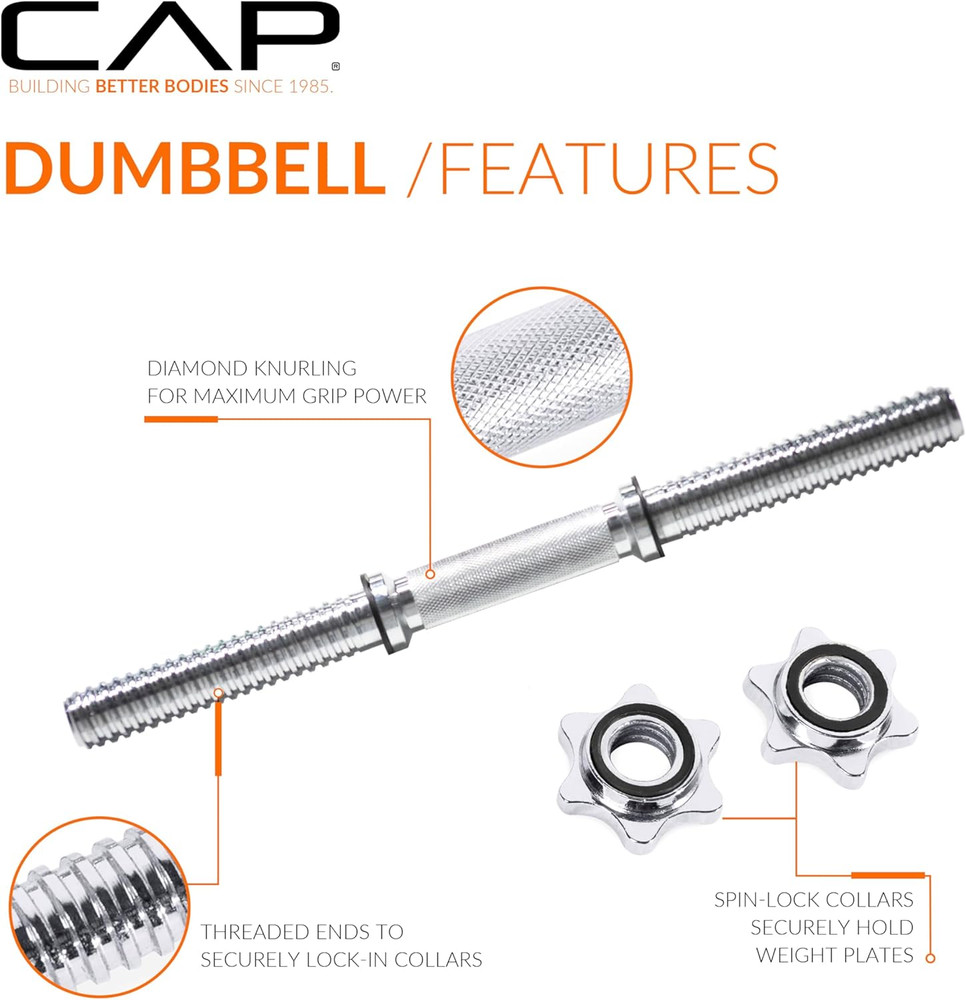 25-Pound Adjustable Dumbbell Weight Set, C. Black, 50 LB (Pair)