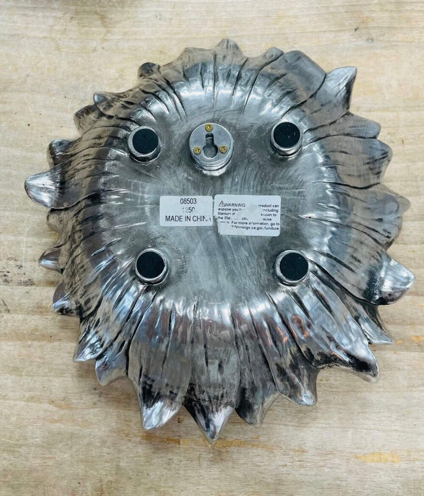 UTTERMOST SILVER SUNFLOWER BOWL