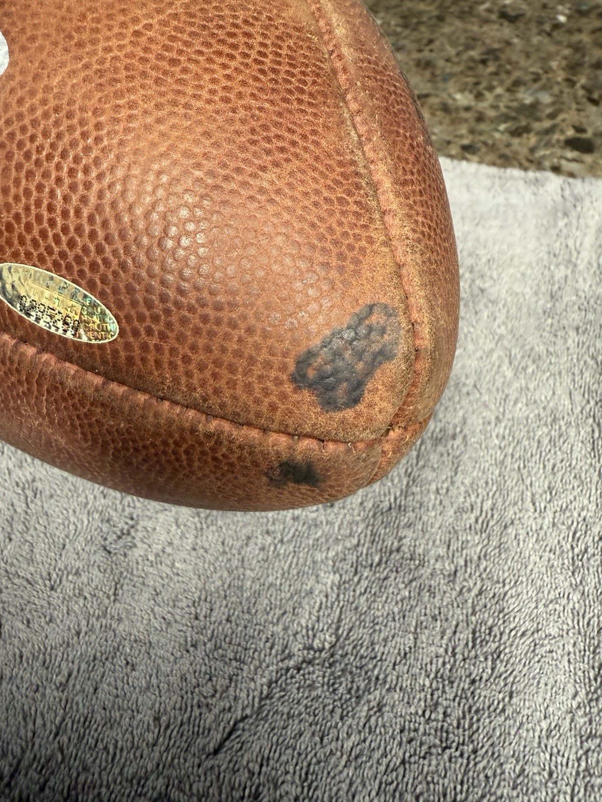 Brad Johnson GAME-USED💪Signed +Inscribed Ball Tampa Bay Buccaneers 2002-2003