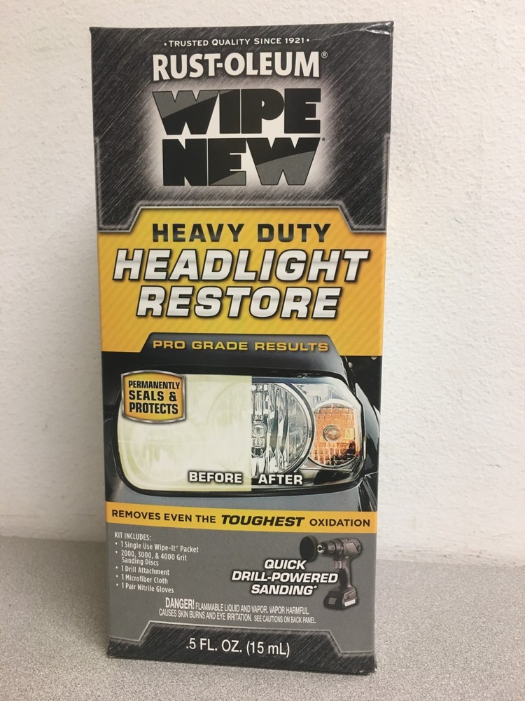 Rust-Oleum Wipe New Headlight Restorer Kit 327489