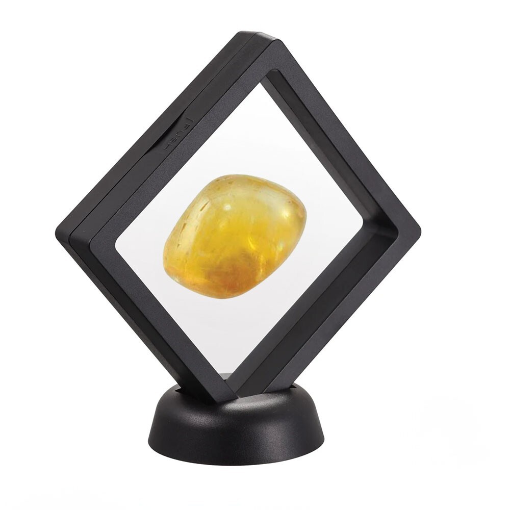 XL 8Pcs 3D Floating Frame, Clear Film Jewelry Storage, Coin Display Case Stand