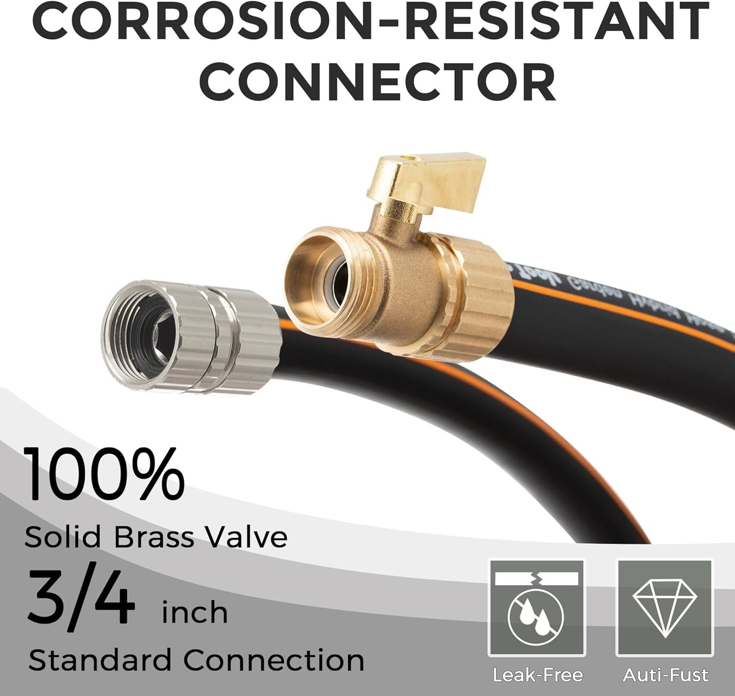 Giraffe Tools Garden Water Hose 100ft x 5/8", Male and Female Fittings Clearance