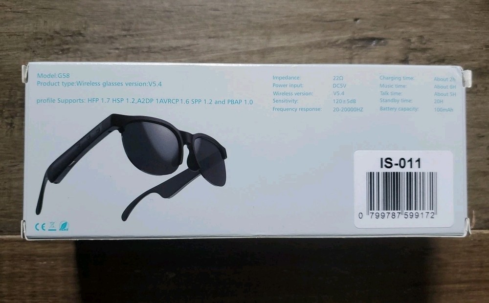 Smart Audio Sunglasses- G58