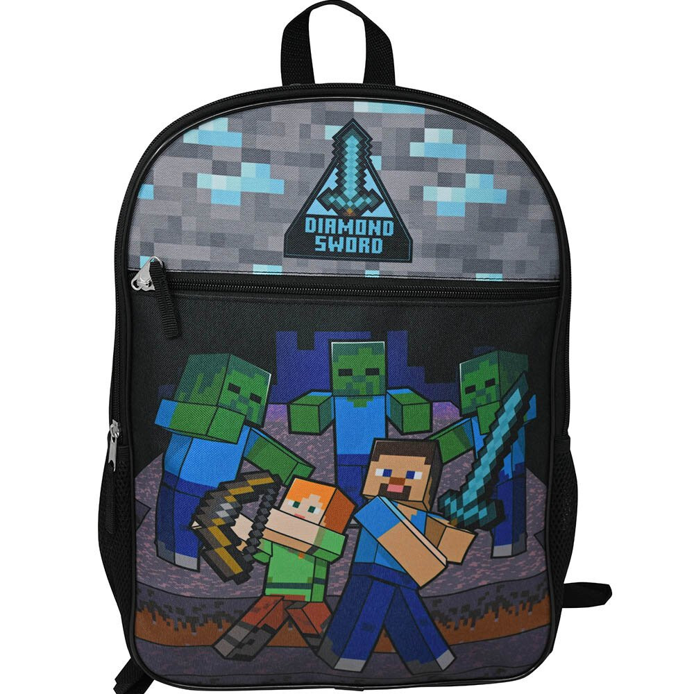 Minecraft 16" Backpack Diamond Sword