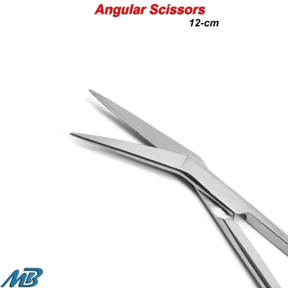 Dental Angular Scissor Suturing Surgical Veterinary Dissecting Instruments CE