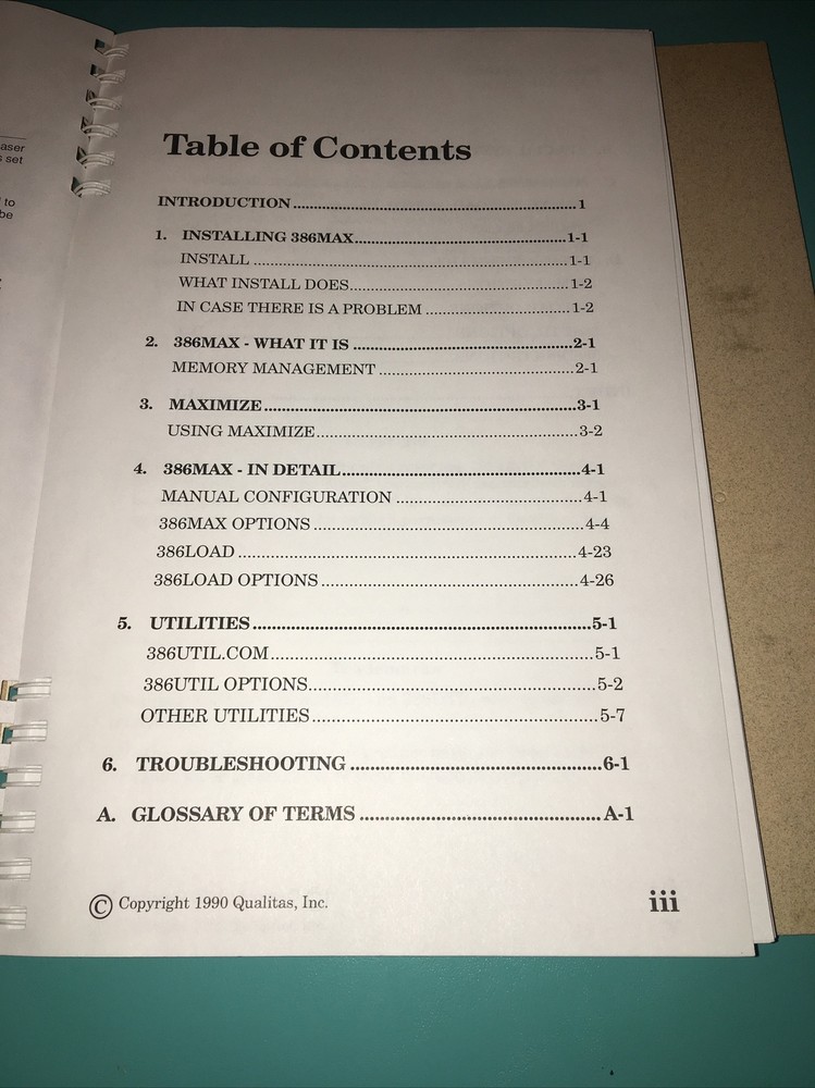 Microsoft Windows 386 Qualitas Version 1990 Used