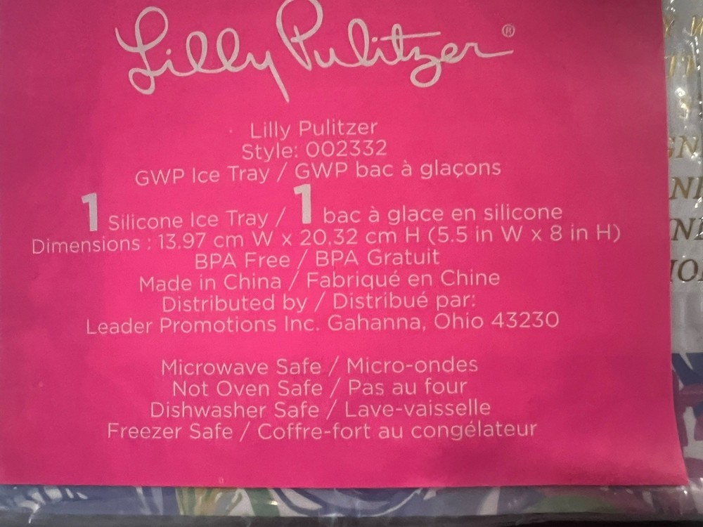 Lilly Pulitzer Pineapple Ice Tray New In Packaging