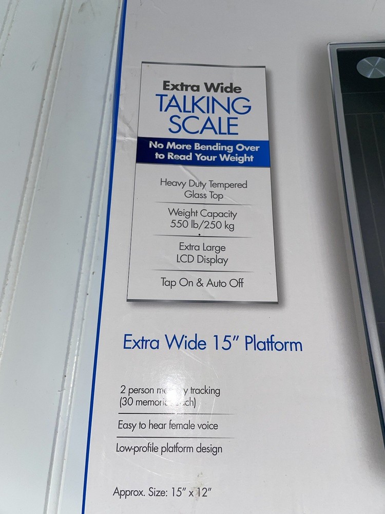 Ideaworks Talking Scale - Extra Wide Platform