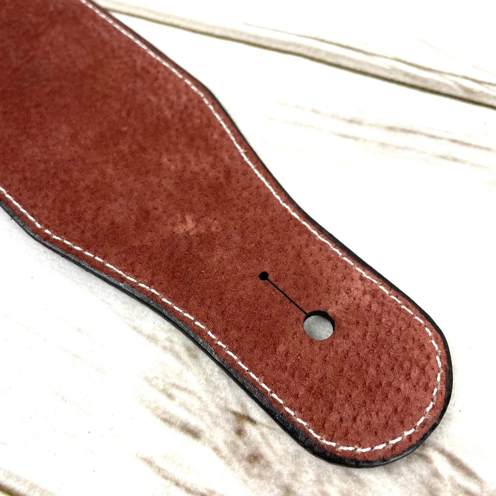 Walker & Williams LC-38 100% Hand Made Leather Strap with Carved Spider & Web