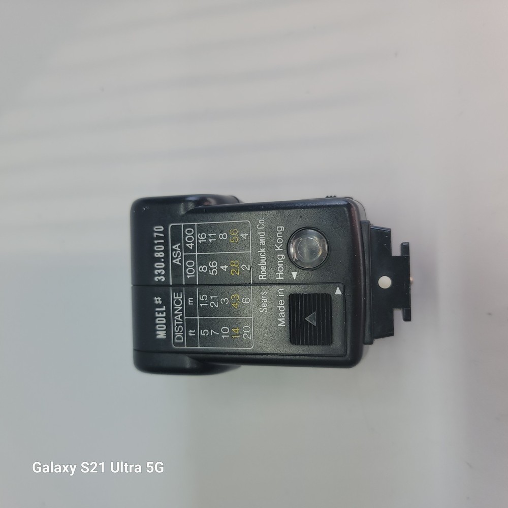 Sears Auto Flash Model 330.80170 Universal Shoe Mount Camera Flash-Tested, Works