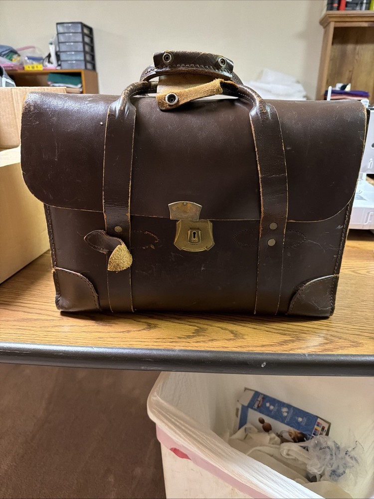 Us Military Leather Briefcase