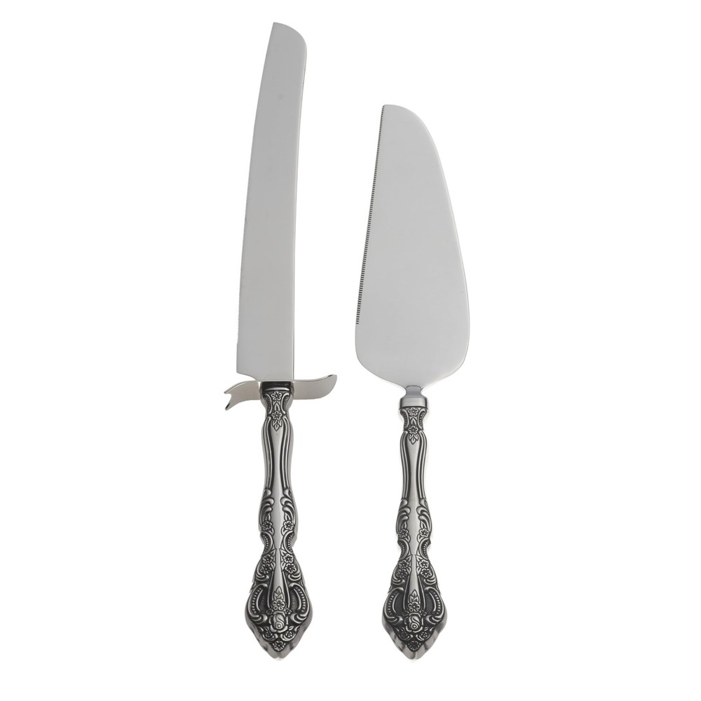 2-Piece Cake Server Set - Stainless Steel Flatware for Serving Desserts