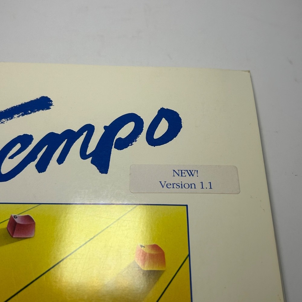 Tempo v 1.1 1.2 for Macintosh Affinity Software 3.5" Floppy Disk 1986