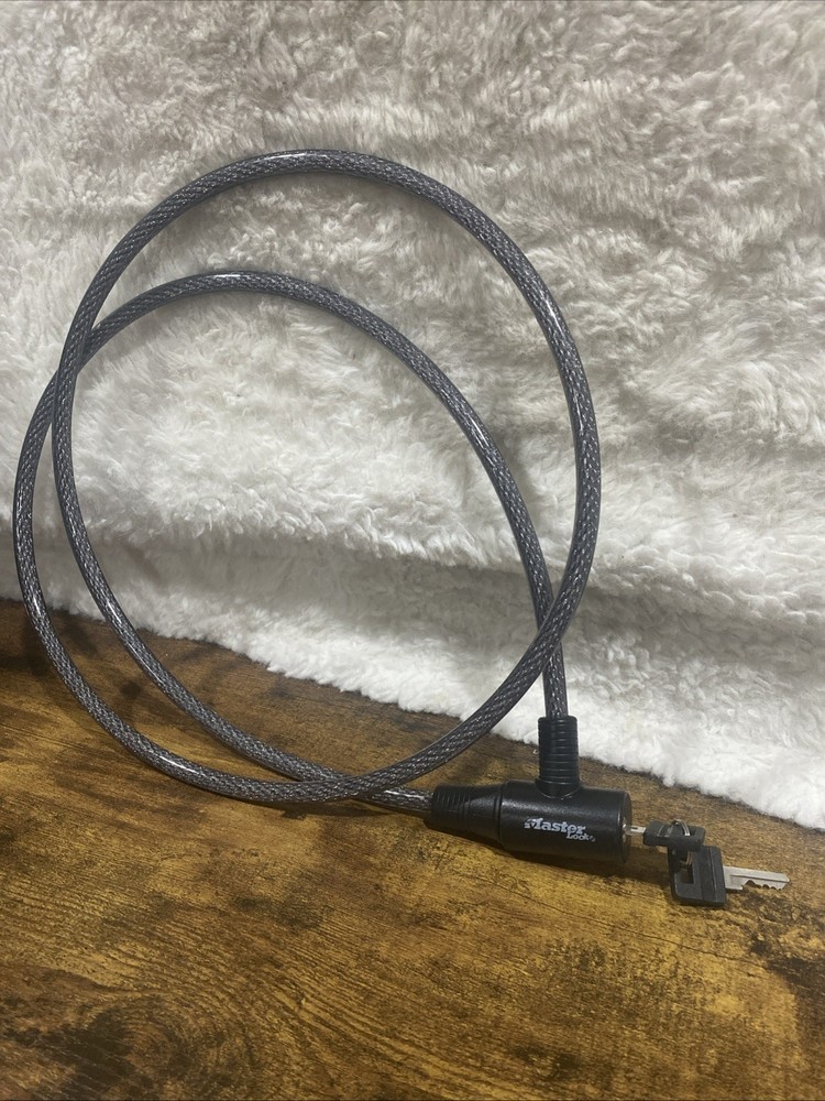 Master Lock Cable Lock, Keyed Bike Lock, 6 ft. Long, 8154DPF