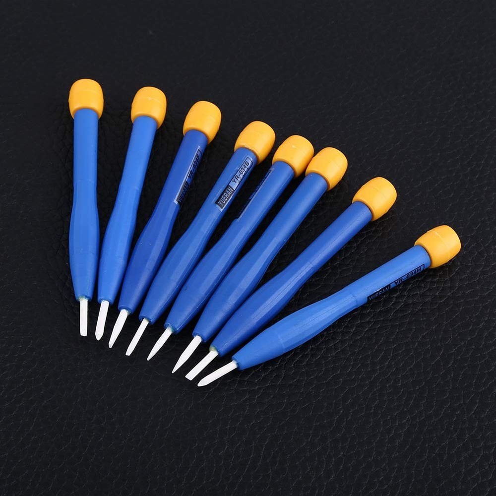 Slotted Ceramic Alignment Screwdriver Tool Set, Blue