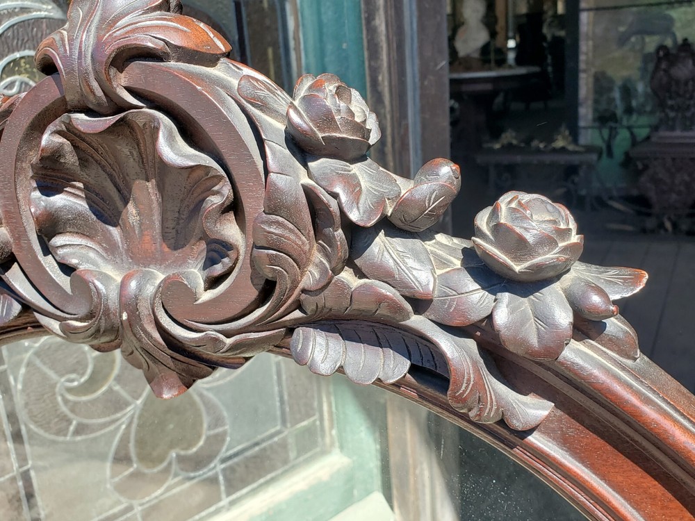 VICTORIAN ROCOCO ROSEWOOD FIRE SCREEN