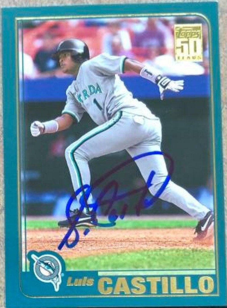 Luis Castillo Autographed 2001 Topps #244