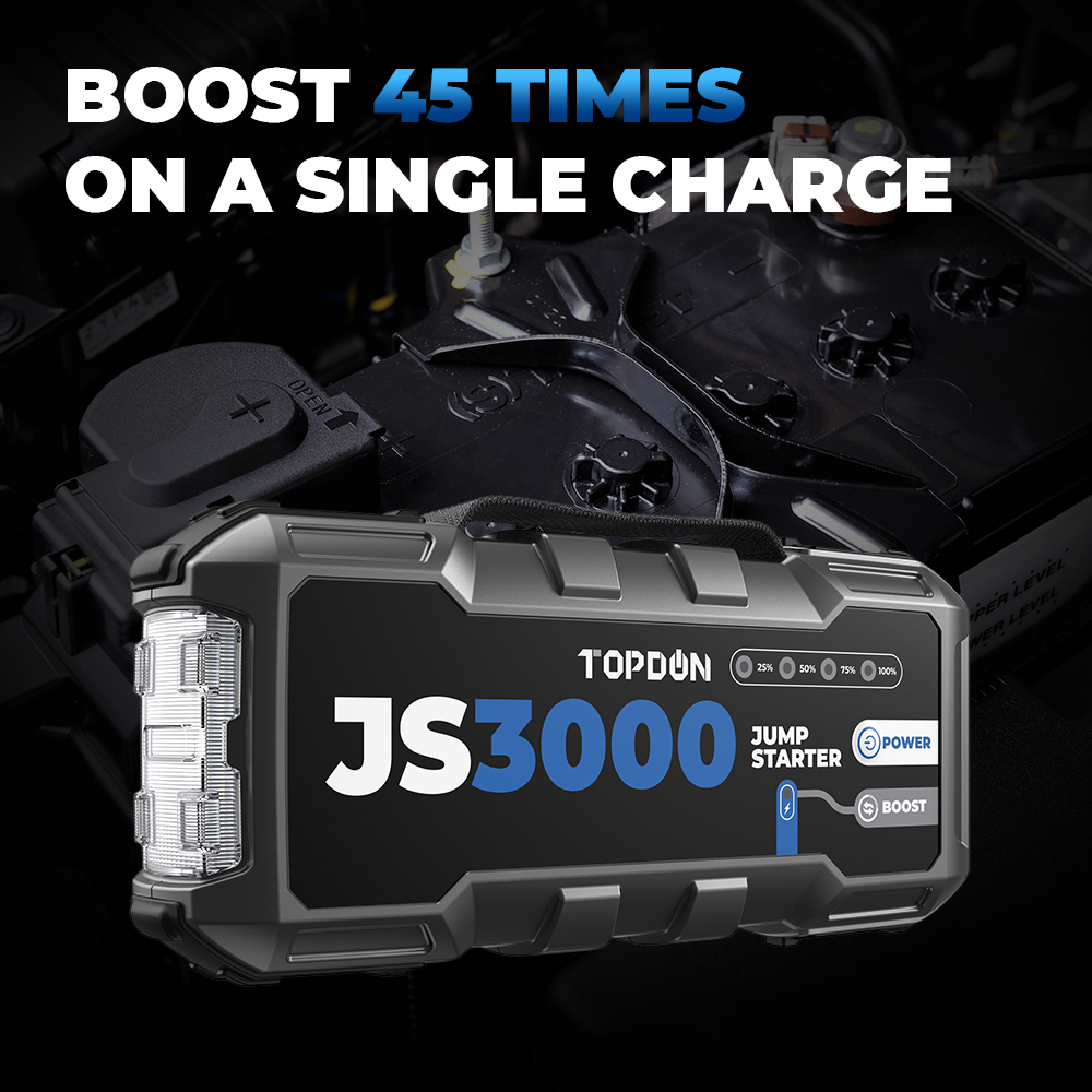 TOPDON JS3000 3000A Jump Starter For Cars And Battery Charger Booster Power Bank