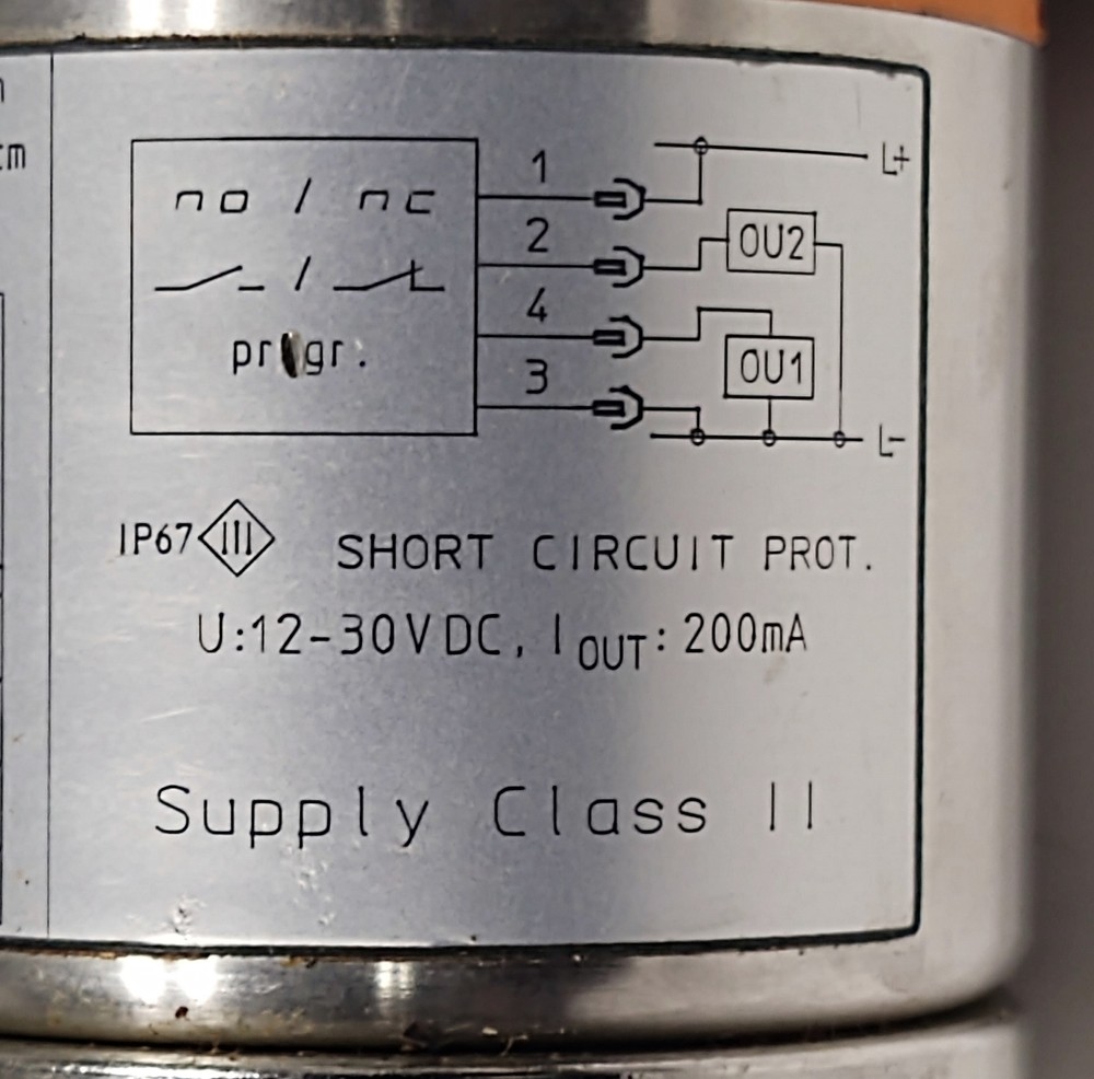 IFM EfectorLK0264A-A-00KQPKG/US-LK7022 Continuous Level Sensor