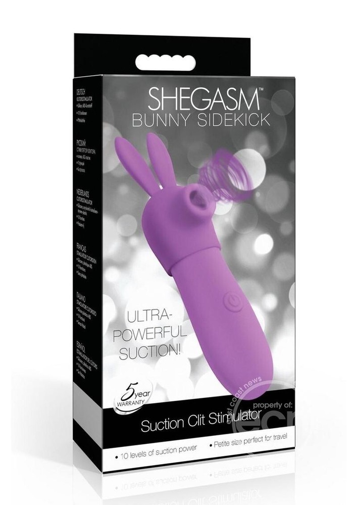 Shegasm: Bunny Sidekick Suction Clit Stimulator ---FREE SHIPPING!!!
