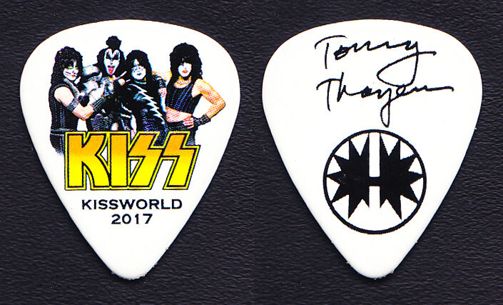 KISS Tommy Thayer Signature White Guitar Pick - 2017 KISSWorld Tour