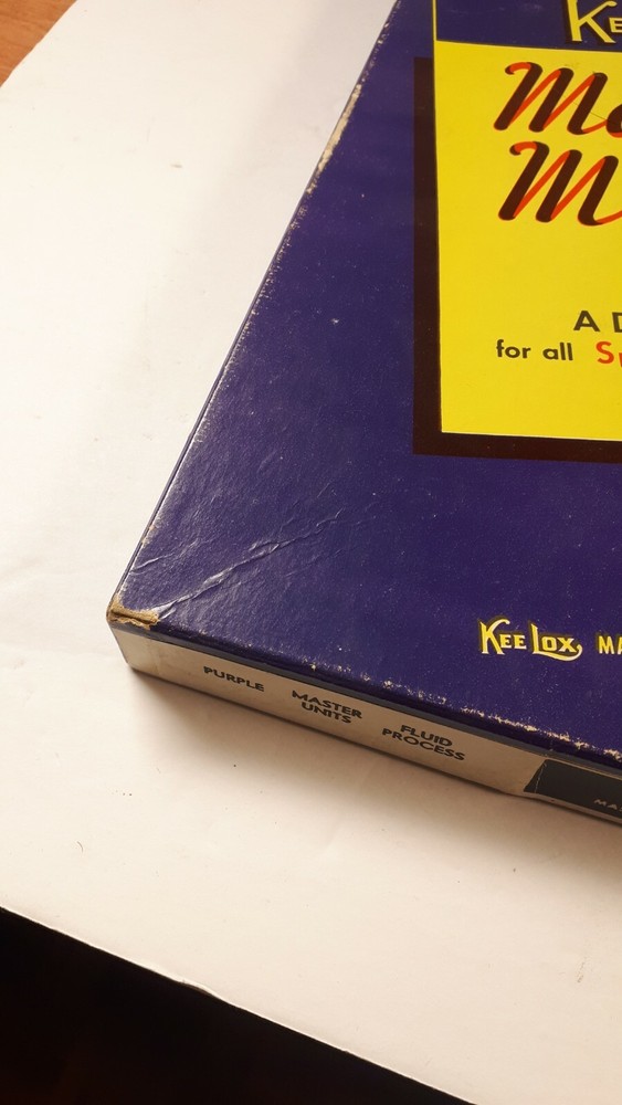 VINTAGE - KEE LOX - MASTER MAKER - EMPTY BOX - RARE