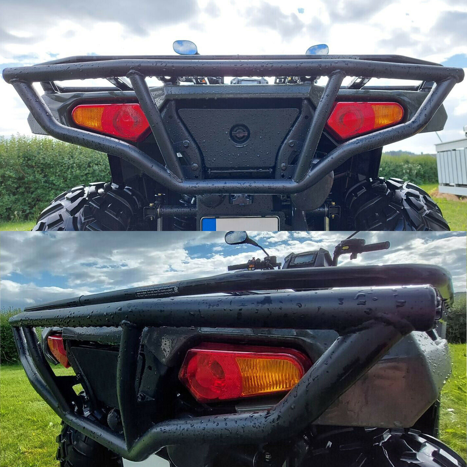 For 2014-2023 Polaris Sportsman 450 570 &ETX Front & Rear Brush Guard Bumper Set