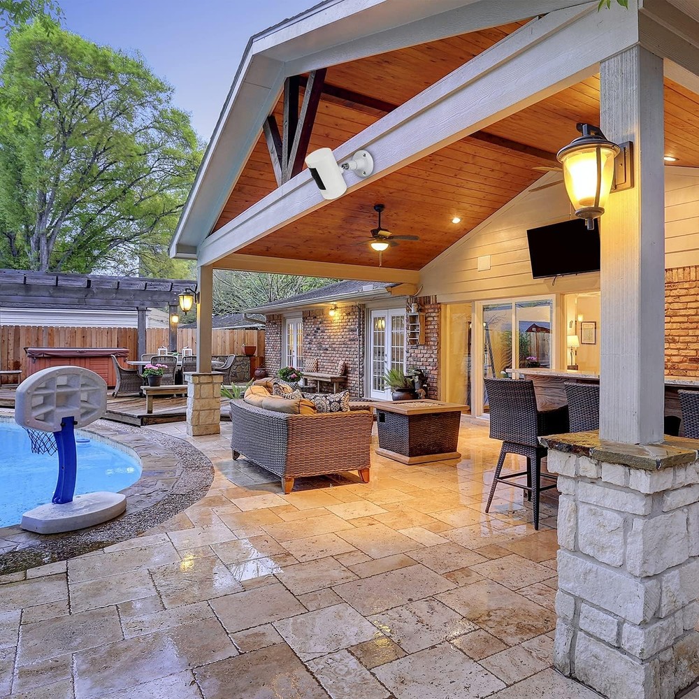 2-Pack Adjustable Wall Mount for Ring Cameras - 360° Screwless Installation