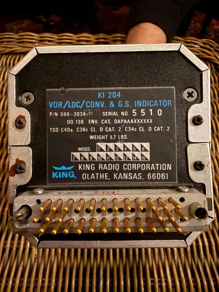 Bendix/King KI-204 VOR/LOC CONV. & G.S. INDICATOR