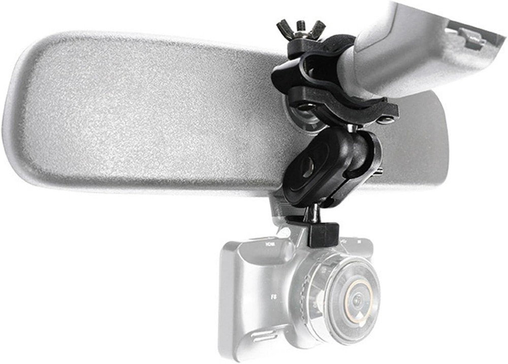 Compact Dash Camera Mount - Universal Holder Rotates 360° for Optimal Viewing