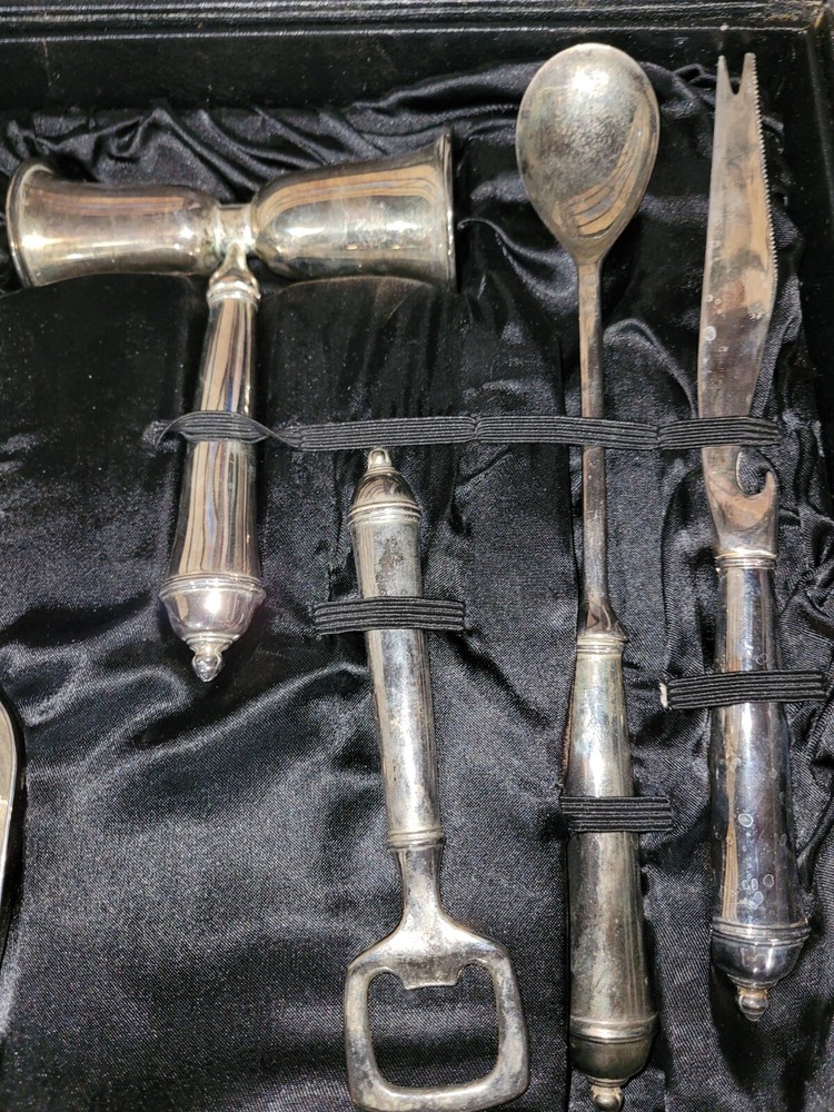 Towle Silverplate 5 Piece Bartender Set In Case