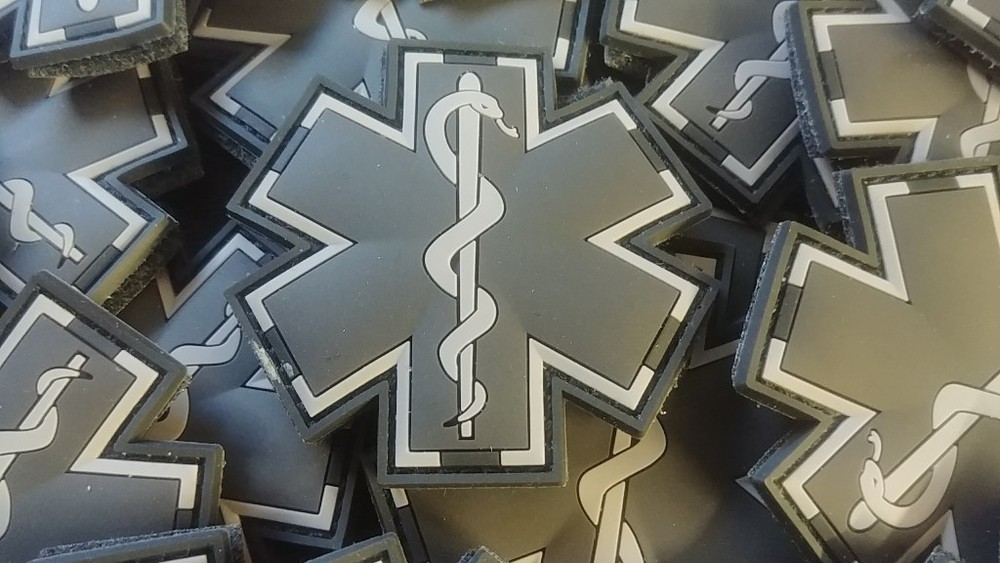 EMT / EMS PARAMEDIC - ACU COLOR 3D PVC PATCH