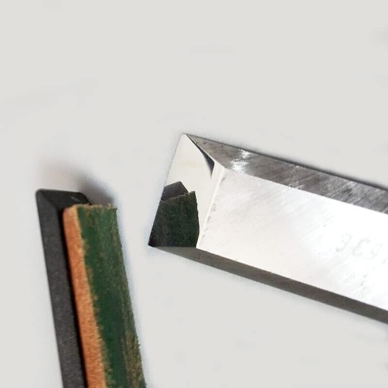 Leather Strop double-sided Honing Tool knife Razor Sharpening Green buffing comp