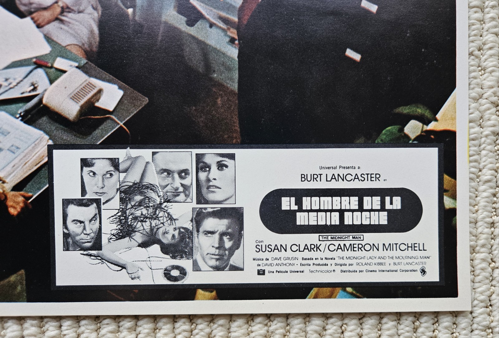 Girl From Petrovka + Midnight Man, 2X original 11x14 lobby sets SPANISH