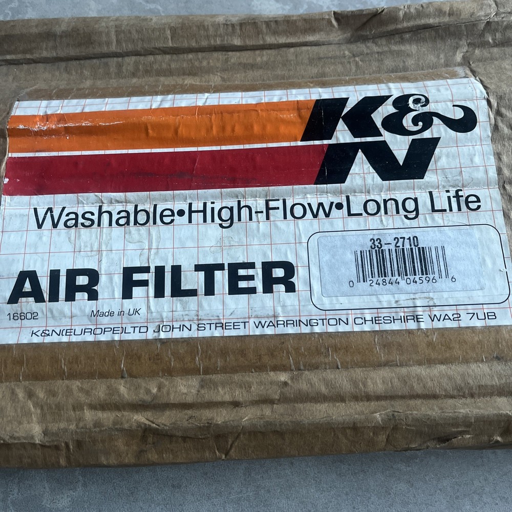 K&N Air Filter Element 33-2710 (Performance Replacement Panel Air Filter)