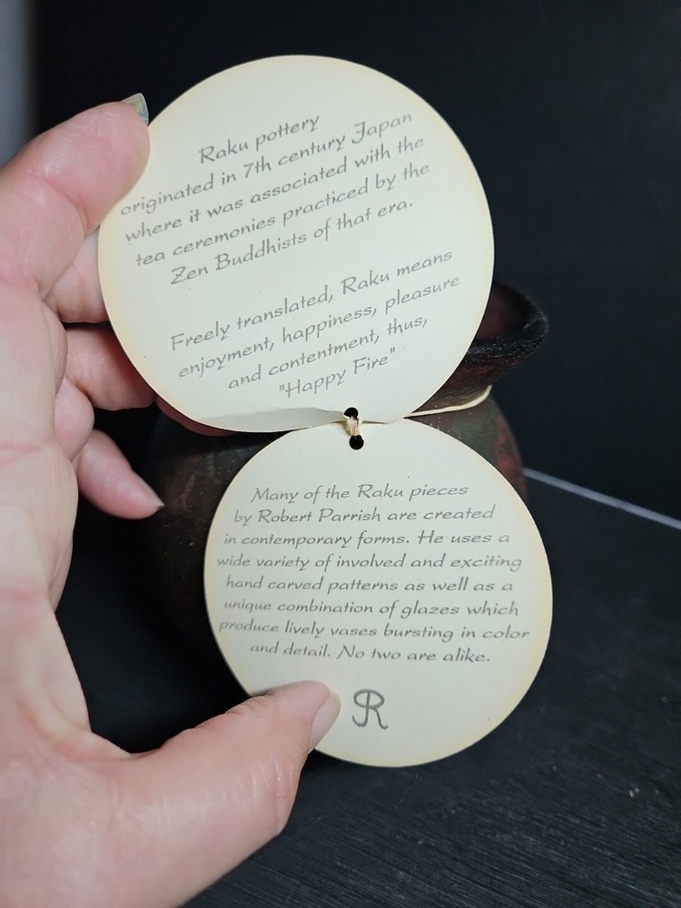 Robert Parrish Raku Vase